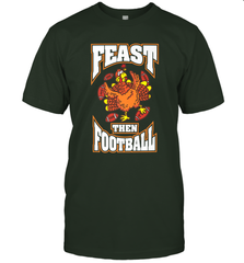 Funny Thanksgiving Turkey Feast Than Football Men's T-Shirt Men's T-Shirt - jonhlittlestore88