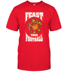 Funny Thanksgiving Turkey Feast Than Football Men's T-Shirt Men's T-Shirt - jonhlittlestore88