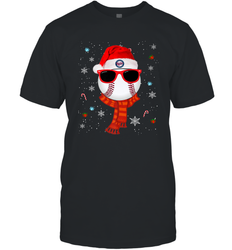 Minnesota Twins Logo Christmas Baseball Player Glasses Santa Hat Pajama Gift Men's T-Shirt