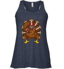 Cool Turkey Football Feathers Funny Thanksgiving Sports Women's Racerback Tank Women's Racerback Tank - jonhlittlestore88