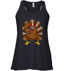 Cool Turkey Football Feathers Funny Thanksgiving Sports Women's Racerback Tank Women's Racerback Tank - jonhlittlestore88