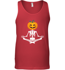 Halloween Yoga Zen Meditation Pumpkin skeleton Gift idea Men's Tank Top Men's Tank Top - jonhlittlestore88