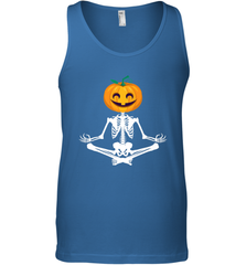 Halloween Yoga Zen Meditation Pumpkin skeleton Gift idea Men's Tank Top Men's Tank Top - jonhlittlestore88