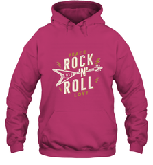 Peace Rock and Roll Love Music Guitar Retro Hippie Hooded Sweatshirt Hooded Sweatshirt - jonhlittlestore88