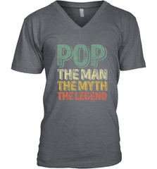 Pop The Man The Myth The Legend Father's Day Men's V-Neck Apparel - jonhlittlestore88