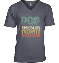 Pop The Man The Myth The Legend Father's Day Men's V-Neck Apparel - jonhlittlestore88