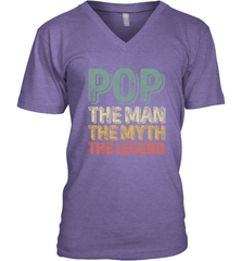 Pop The Man The Myth The Legend Father's Day Men's V-Neck Apparel - jonhlittlestore88