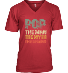 Pop The Man The Myth The Legend Father's Day Men's V-Neck Apparel - jonhlittlestore88