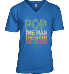 Pop The Man The Myth The Legend Father's Day Men's V-Neck Apparel - jonhlittlestore88