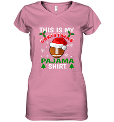 NFL This Is My Football Christmas Pajama Gift Football Lover Women's V-Neck T-Shirt Women's V-Neck T-Shirt - jonhlittlestore88