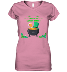 This is my lucky shirt on St Patricks Day Women's V-Neck T-Shirt Women's V-Neck T-Shirt - jonhlittlestore88