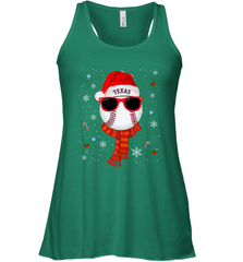 Texas Rangers Logo Christmas Baseball Player Glasses Santa Hat Pajama Gift Women's Racerback Tank Women's Racerback Tank - jonhlittlestore88