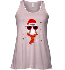 Texas Rangers Logo Christmas Baseball Player Glasses Santa Hat Pajama Gift Women's Racerback Tank Women's Racerback Tank - jonhlittlestore88