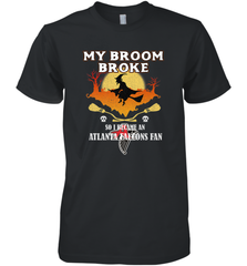 Broom Broke So I Became An Atlanta Falcons Fan  NFL Halloween Costume Men's Premium T-Shirt Men's Premium T-Shirt - jonhlittlestore88