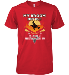Broom Broke So I Became An Atlanta Falcons Fan  NFL Halloween Costume Men's Premium T-Shirt Men's Premium T-Shirt - jonhlittlestore88
