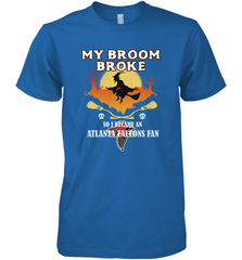 Broom Broke So I Became An Atlanta Falcons Fan  NFL Halloween Costume Men's Premium T-Shirt Men's Premium T-Shirt - jonhlittlestore88