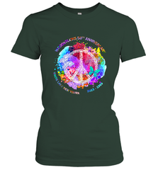 Woodstocks 50th Anniversary Peace Love tee Women's T-Shirt Women's T-Shirt - jonhlittlestore88
