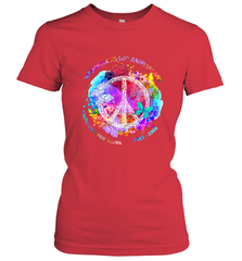 Woodstocks 50th Anniversary Peace Love tee Women's T-Shirt Women's T-Shirt - jonhlittlestore88