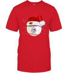 Toronto Blue Jays Logo Baseball Ball Christmas Santa Hat Xmas Sport Funny Snow Men's T-Shirt Men's T-Shirt - jonhlittlestore88