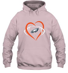 NFL Philadelphia Eagles Heart Love Football Hooded Sweatshirt Hooded Sweatshirt - jonhlittlestore88
