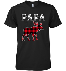 Papa Moose Red Plaid Christmas Pajama Men's Premium T-Shirt Apparel - jonhlittlestore88