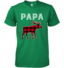 Papa Moose Red Plaid Christmas Pajama Men's Premium T-Shirt Apparel - jonhlittlestore88
