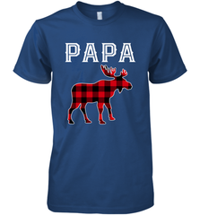 Papa Moose Red Plaid Christmas Pajama Men's Premium T-Shirt Apparel - jonhlittlestore88