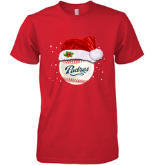San Diego Padres Baseball Ball Christmas Santa Hat Xmas Sport Funny Snow Men's Premium T-Shirt Men's Premium T-Shirt - jonhlittlestore88