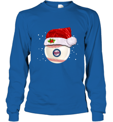 Minnesota Twins Logo Baseball Ball Christmas Santa Hat Xmas Sport Funny Snow Long Sleeve T-Shirt Long Sleeve T-Shirt - jonhlittlestore88