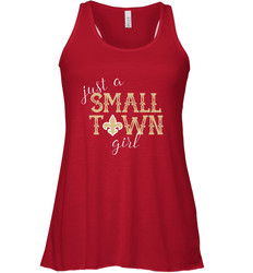 NFL Small Town New Orleans Football Girl, Great Christmas Gift Women's Racerback Tank