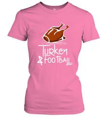 Turkey And Football Thanksgiving Day Football Fan Holiday Gift Women's T-Shirt Women's T-Shirt - jonhlittlestore88