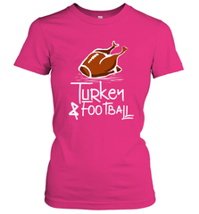 Turkey And Football Thanksgiving Day Football Fan Holiday Gift Women's T-Shirt Women's T-Shirt - jonhlittlestore88