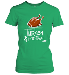 Turkey And Football Thanksgiving Day Football Fan Holiday Gift Women's T-Shirt Women's T-Shirt - jonhlittlestore88