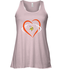 NFL Minnesota Vikings Heart Love Football Women's Racerback Tank Women's Racerback Tank - jonhlittlestore88