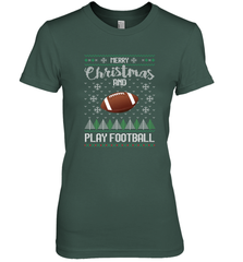 NFL Merry Christmas and Play Football Sports TV Snow Women's Premium T-Shirt Women's Premium T-Shirt - jonhlittlestore88