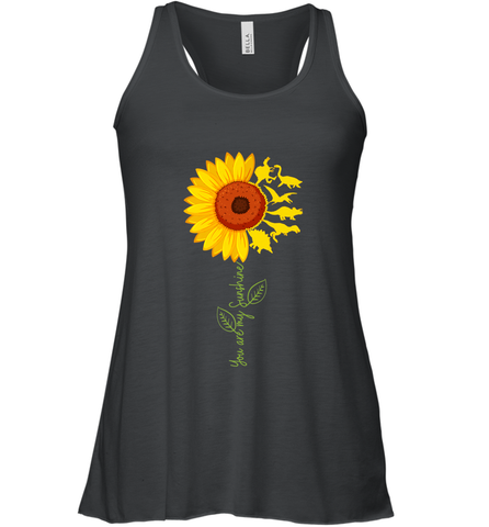 You're My Sunshine Sunflower Dinosaur T Rex Women's Racerback Tank Women's Racerback Tank / Black / XS Women's Racerback Tank - jonhlittlestore88