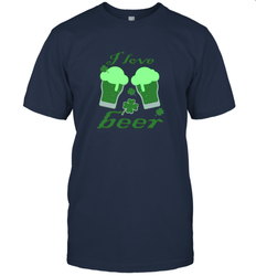 I love beer Lucky st patricks day shirt Men's T-Shirt