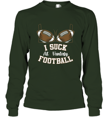 NFL i suck at fantasy football funny football christmas birthday Long Sleeve T-Shirt Long Sleeve T-Shirt - jonhlittlestore88
