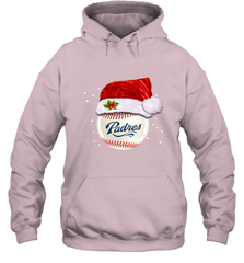 San Diego Padres Baseball Ball Christmas Santa Hat Xmas Sport Funny Snow Hooded Sweatshirt Hooded Sweatshirt - jonhlittlestore88