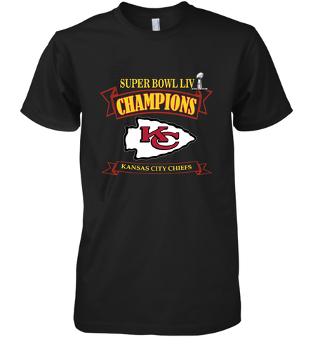 NFL Kansas City Chiefs Pro Line by Fanatics Super Bowl LIV Champions Men's Premium T-Shirt Men's Premium T-Shirt / Black / XS Men's Premium T-Shirt - jonhlittlestore88