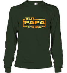 The best Papa in the galaxy Long Sleeve T-Shirt Apparel - jonhlittlestore88