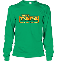 The best Papa in the galaxy Long Sleeve T-Shirt Apparel - jonhlittlestore88