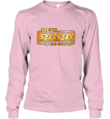 The best Papa in the galaxy Long Sleeve T-Shirt Apparel - jonhlittlestore88