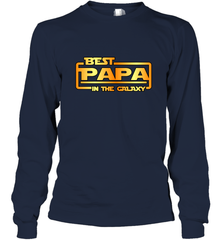 The best Papa in the galaxy Long Sleeve T-Shirt Apparel - jonhlittlestore88