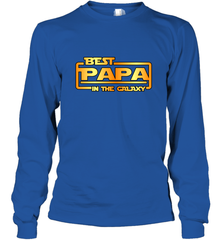 The best Papa in the galaxy Long Sleeve T-Shirt Apparel - jonhlittlestore88