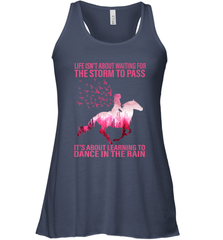 Life Is Not About Waiting Breast Cancer Hippie Peace Horse Women's Racerback Tank Women's Racerback Tank - jonhlittlestore88