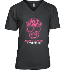 Tattoo Skull Halloween Breast Cancer Awareness Men's V-Neck Men's V-Neck - jonhlittlestore88