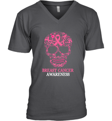 Tattoo Skull Halloween Breast Cancer Awareness Men's V-Neck Men's V-Neck - jonhlittlestore88