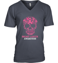 Tattoo Skull Halloween Breast Cancer Awareness Men's V-Neck Men's V-Neck - jonhlittlestore88