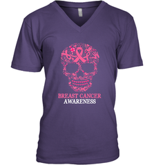 Tattoo Skull Halloween Breast Cancer Awareness Men's V-Neck Men's V-Neck - jonhlittlestore88